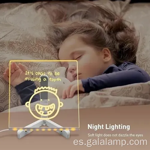Tablero de dibujo de luz LED y tablero de mensajes